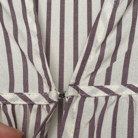 NWOT Madewell Seamed Popover Top, Dunfield Stripe - Picture 10 of 11